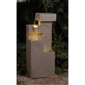 Jeco Sand Stone Cascade Tires Outdoor-Indoor Lighted Fountain FCL039